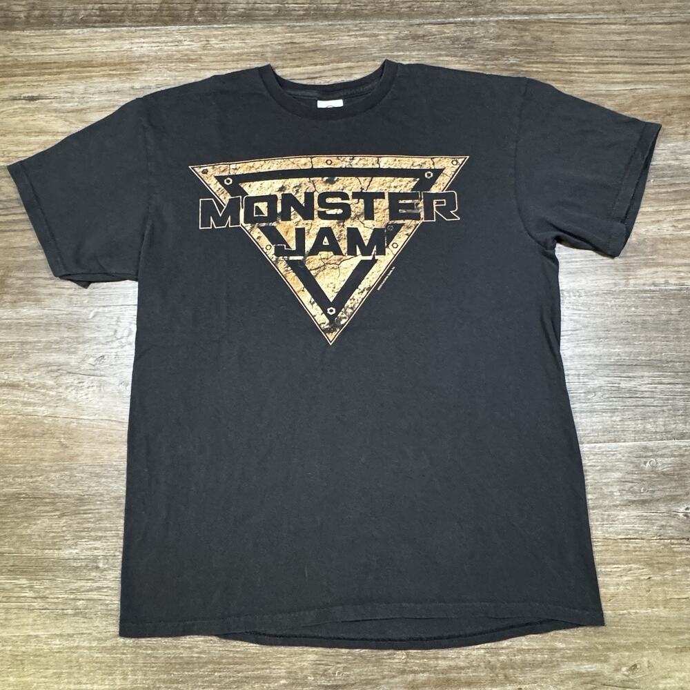 Monster Jam 2023 T-Shirt Men’s Large Black Delta Pro Weight Graphic Tee